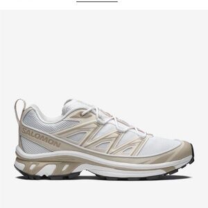 Salomon Women's White and Tan Trail Running Shoe